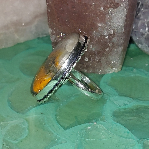 Bumblebee Jasper Ring Size 6.25 - Picture 6 of 7